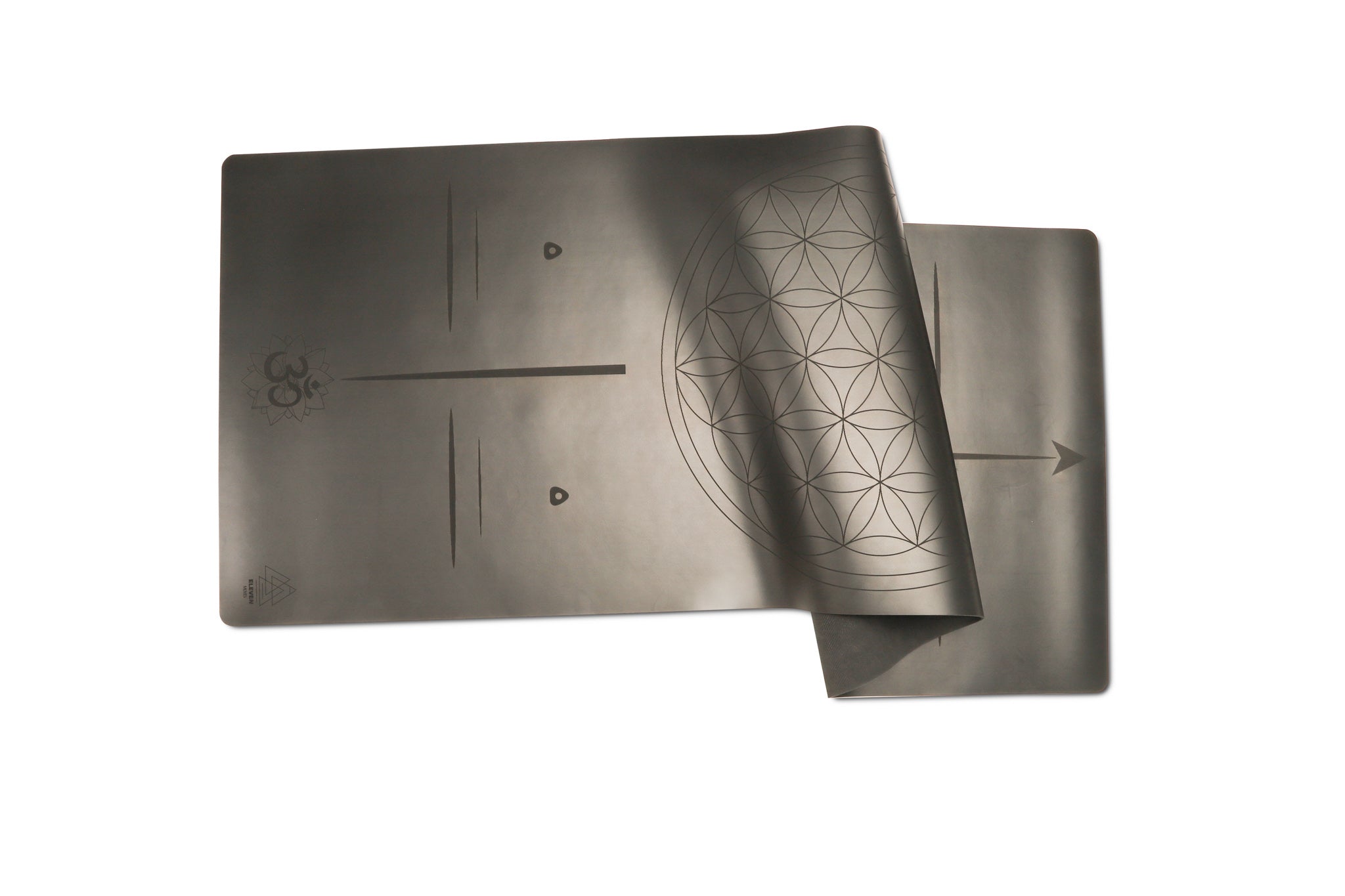 Flower of Life Yoga Mat | Black