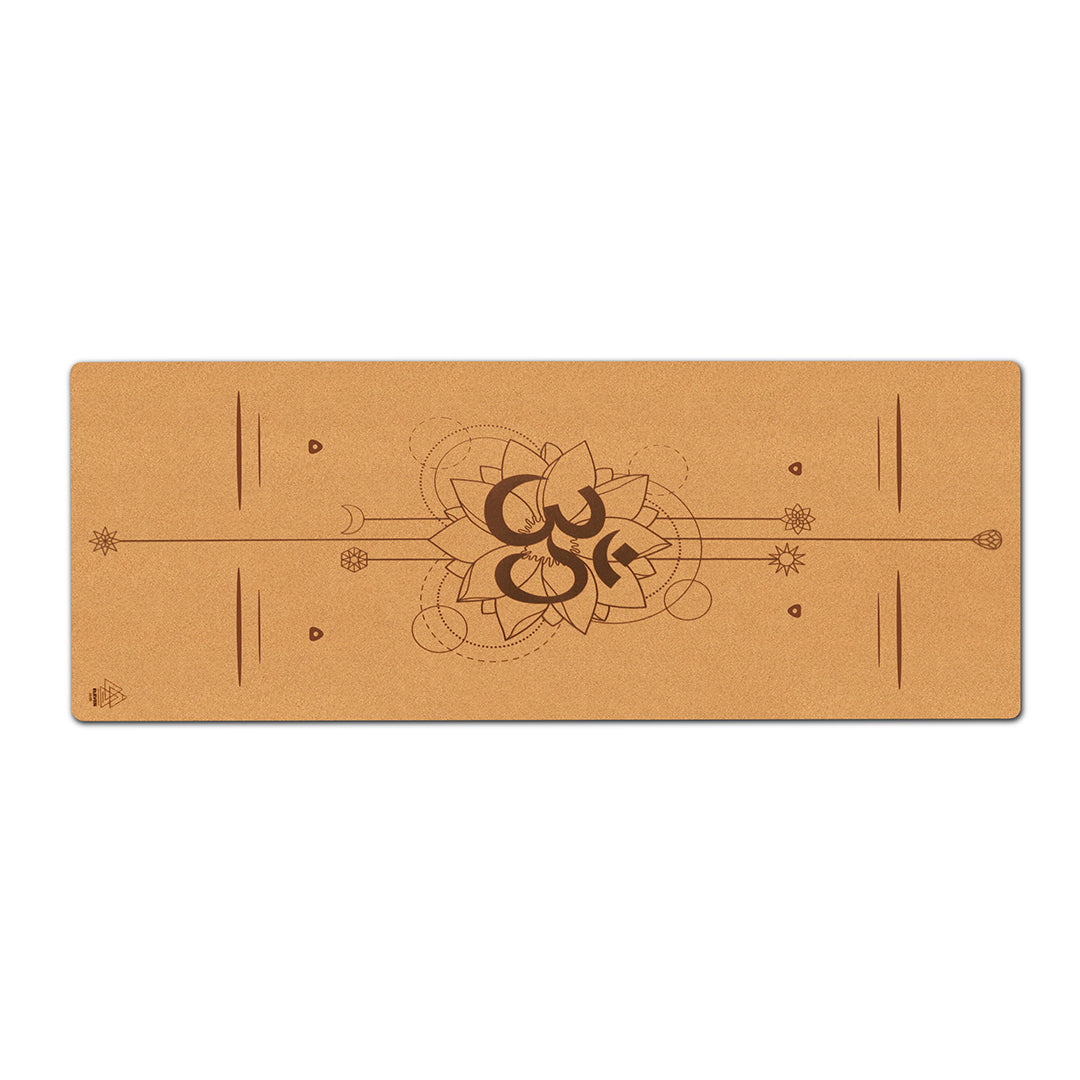 Om Symbol Yoga Mat | Cork