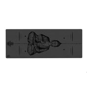 The Buddha Mudra — 5mm Sacred Alignment Yoga Mat (Luxurious Black)