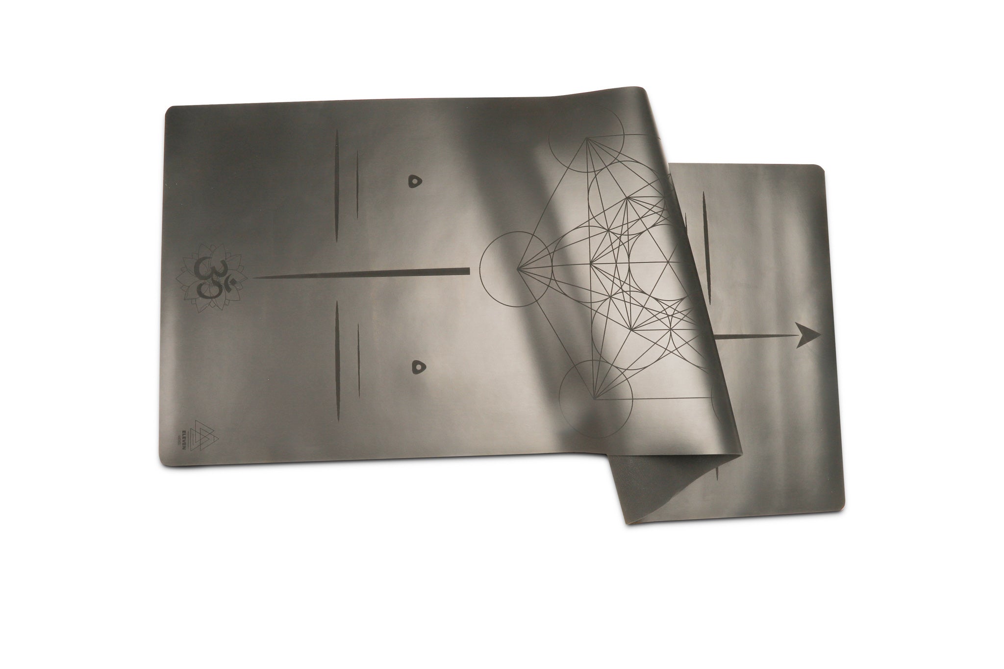 Metatron Cube Yoga Mat | Black