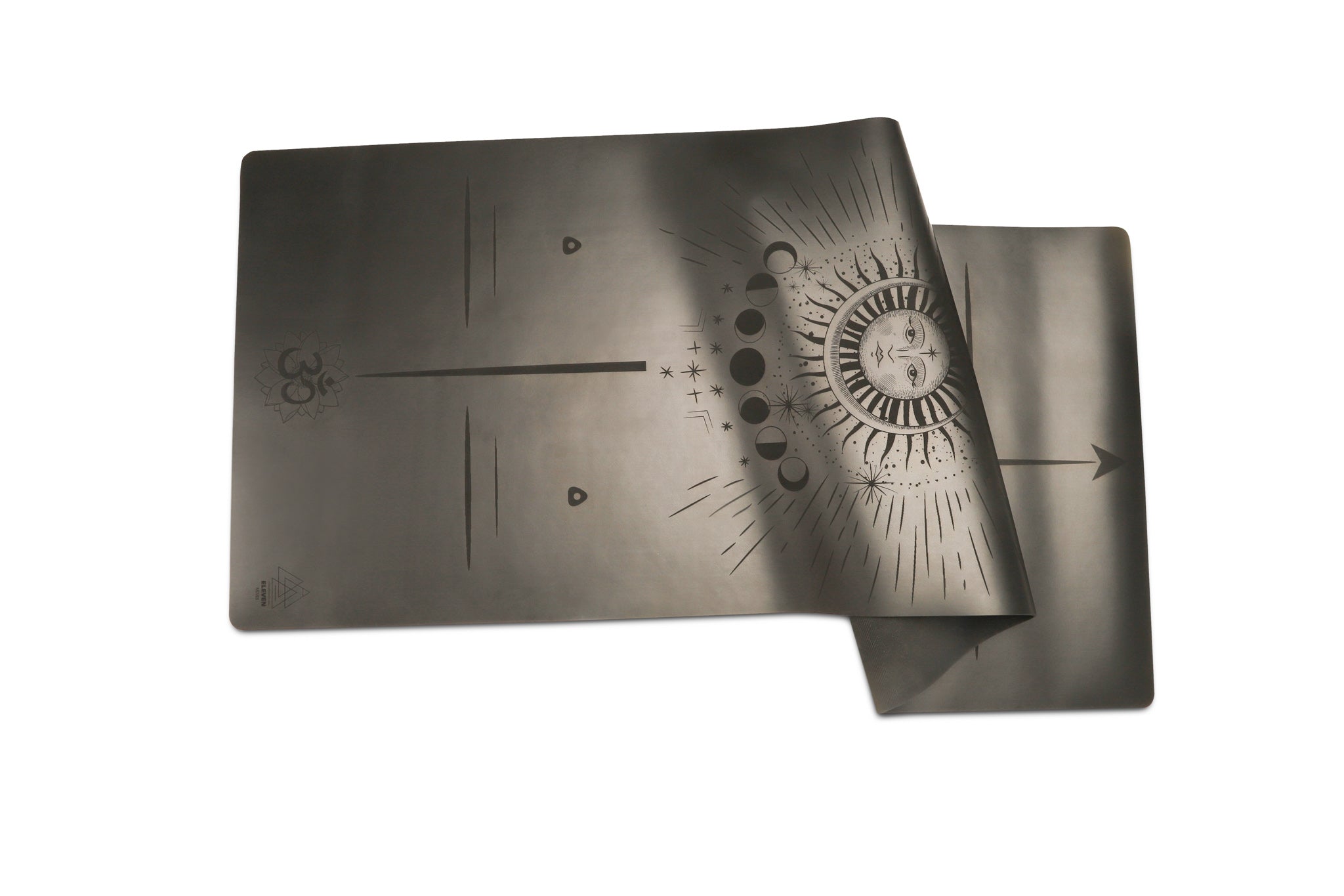 Lunar Phases Yoga Mat | Black