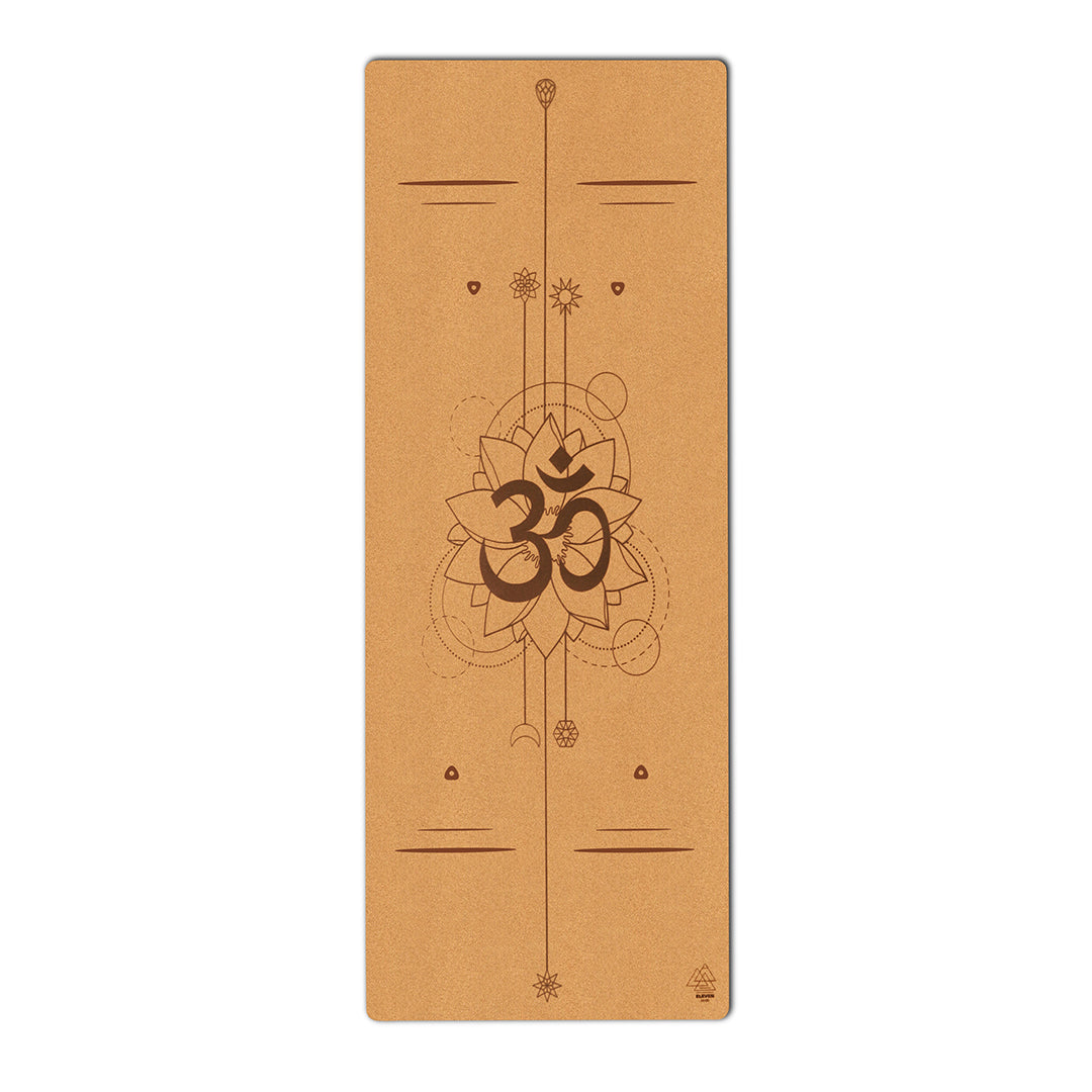 Om Symbol Yoga Mat | Cork
