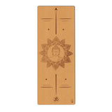 Buddha with Mandala and Om symbol Yoga Mat | Cork