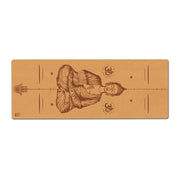 Buddha Mudra Varada with Hamsa Symbol Yoga Mat | Cork