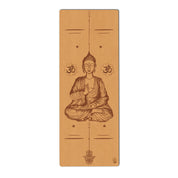 Buddha Mudra Varada with Hamsa Symbol Yoga Mat | Cork