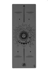 Lunar Phases Yoga Mat | Black